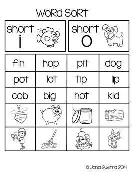 Word Sort Bundle by Jana Guerra - We Heart Teaching | TPT