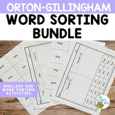 Spelling Activities Word Sorts BUNDLE for Orton-Gillingham