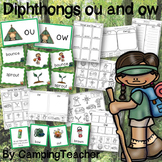 Word Sort Diphthongs ou and ow with No Prep Printables and Game