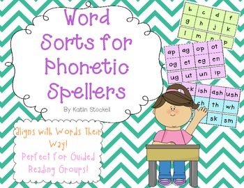 Preview of Word Sort Spinner Fun for Literacy Stations!