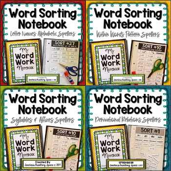 Preview of Word Sorting Notebook BUNDLE | Words Their Way