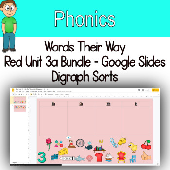 Preview of Word Sorts Bundle Digraph Picture Sorts Google Slides