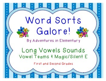 Preview of Word Sorts Galore: Long Vowel Sounds with Vowel Teams and Magic E