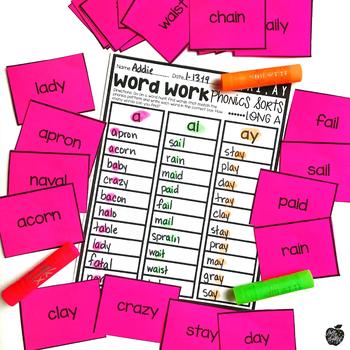 Word Sorts {Get up and MOVE!} THE BUNDLE by Hollie Griffith | TpT