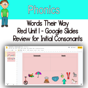 Preview of Word Sorts Initial Consonants Google Slides