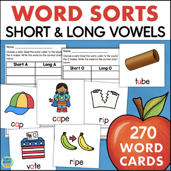 Preview of Word Sorts LONG AND SHORT VOWELS  Vowel Consonant E CVC CVCe Words