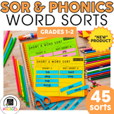 Word Sorts - Phonics Worksheets for 1st and 2nd Grade