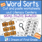 Word Sorts for Kindergarten - Short Vowels Bundle