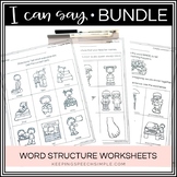 Word Structure Worksheet Bundle