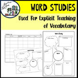 Word Studies - Graphic Organiser Templates