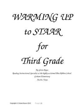 Preview of 3rd Grade STAAR Reading:  Warming Up to STAAR Reading