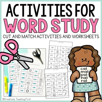Preview of Word Study Activity Phonics Activities - Word Work for the WHOLE YEAR