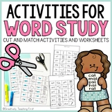 Word Study Activity Phonics Activities - Word Work for the
