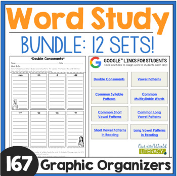 Preview of Word Study Bundle - Google Classroom