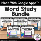 WORD STUDY BUNDLE Interactive Google Apps Lessons and Prac