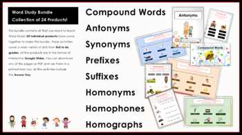 Preview of Word Study: Bundle of Bundles