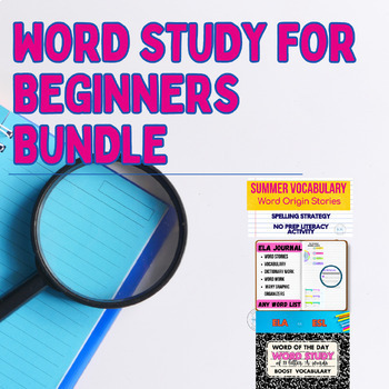 Preview of Word Study For Beginners| Bundle| Word Origins| Word Work