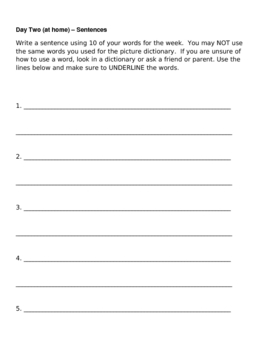 Preview of Word Study Packet - Words Their Way