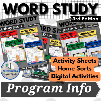 Preview of Word Study Program Explained | FREEBIE to compliment Words Their Way™ Word Sorts