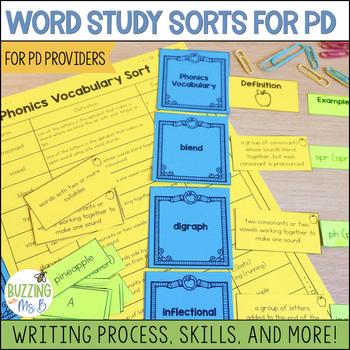 Preview of Word Study Sorts for PLCs and Professional Development