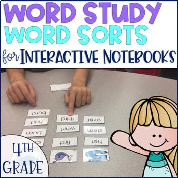 Preview of Word Study Spelling Word Sorts 4th grade Phonics