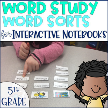 Preview of Word Study Spelling Word Sorts 5th grade Phonics