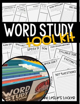 Preview of Word Study & Spelling Activities