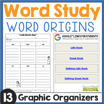Preview of Word Study - Word Origins - Digital & Print