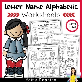 Preview of Word Study Worksheets - Alphabetic Spellers (No Prep)