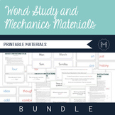 Word Study and Mechanics Materials Bundle!