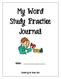 Word Study notebook for Words Their Way