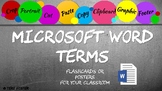 MS Word Terms and Definitions - Chalkboard Style