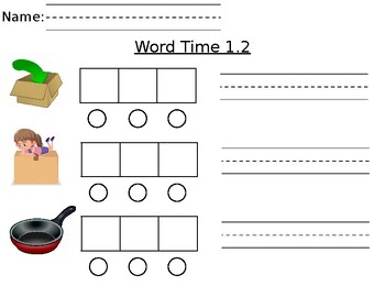 Preview of Word Time 1.2 Spelling Worksheet (READ WRITE INC.)