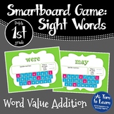 Sight Word Addition Game: Dolch 1st Grade Words (Smartboar