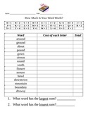 Word Value Page