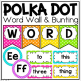 Word Wall in a Polka Dot Classroom Decor Theme