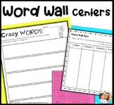 Personal Word Wall 1st Grade Sight Words Writing Practice 
