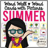 Word Wall | Word Cards with Pictures | Summer Words