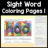 Sight Word Coloring Sheets Set 1 {125 Pages!}