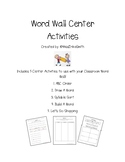 Word Wall Activities