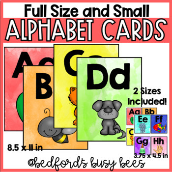 Word Wall Alphabet Cards by Bedford's Busy Bees | TPT