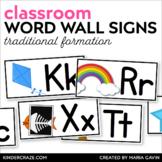 Word Wall Alphabet Headers {White Series}