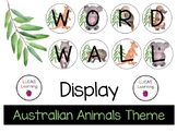 Word Wall Australian Animal Theme Display
