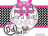Word Wall BUNDLE {Hot Pink & Polka Dot} with Headers, Pict