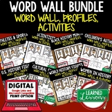 US History Word Wall BUNDLE, History Activities, World His