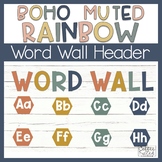 Word Wall Boho Rainbow