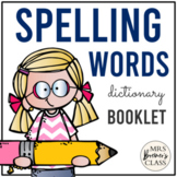 Spelling Word Books | Personal Dictionary | Word Wall Book