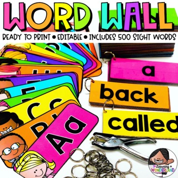Preview of Word Wall Bulletin Board Kit | Portable Word Wall | Back to School
