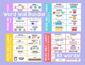 Preview of 3rd Grade Word Wall Bundle