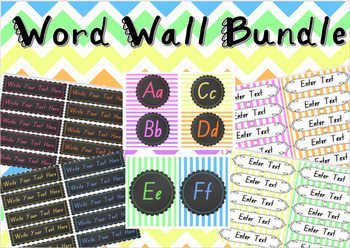 Preview of Word Wall Bundle {Editable}